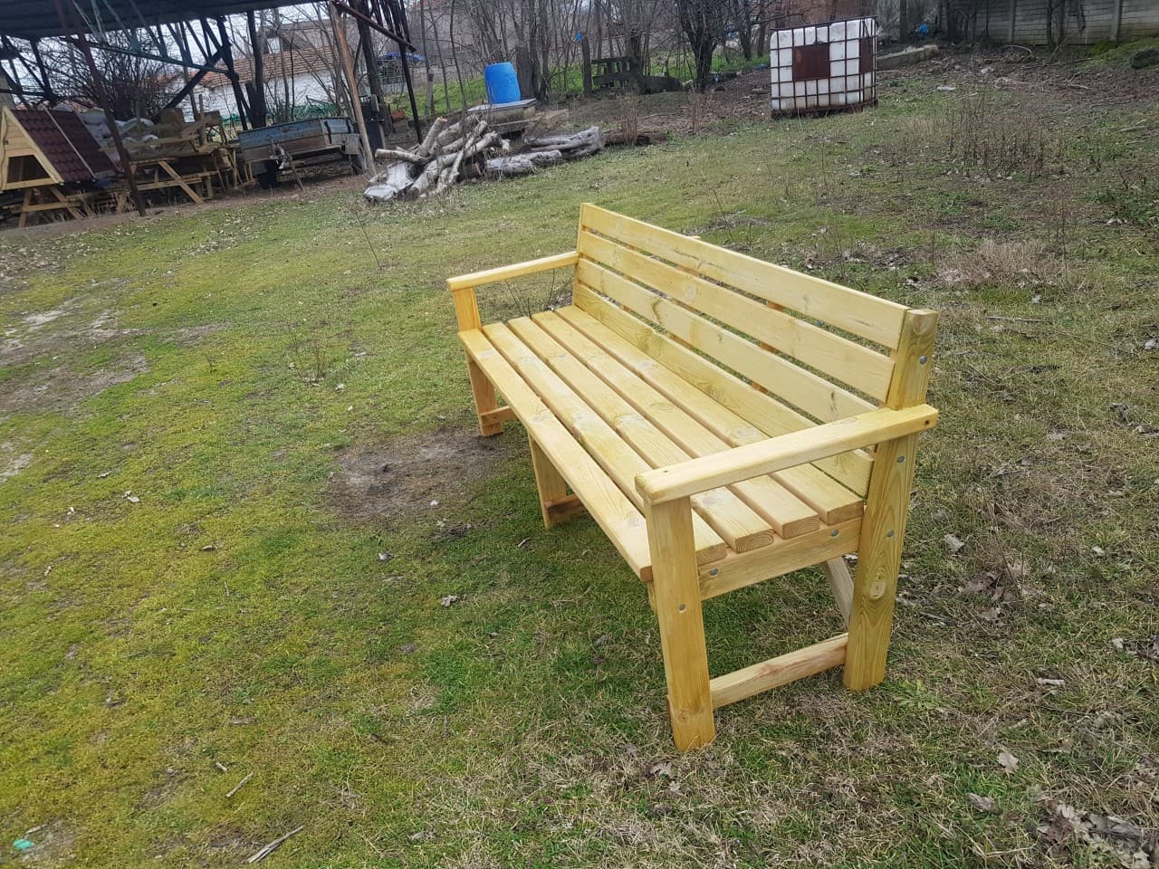 Tek Parça Ahşap Sedir küçük görsel 2