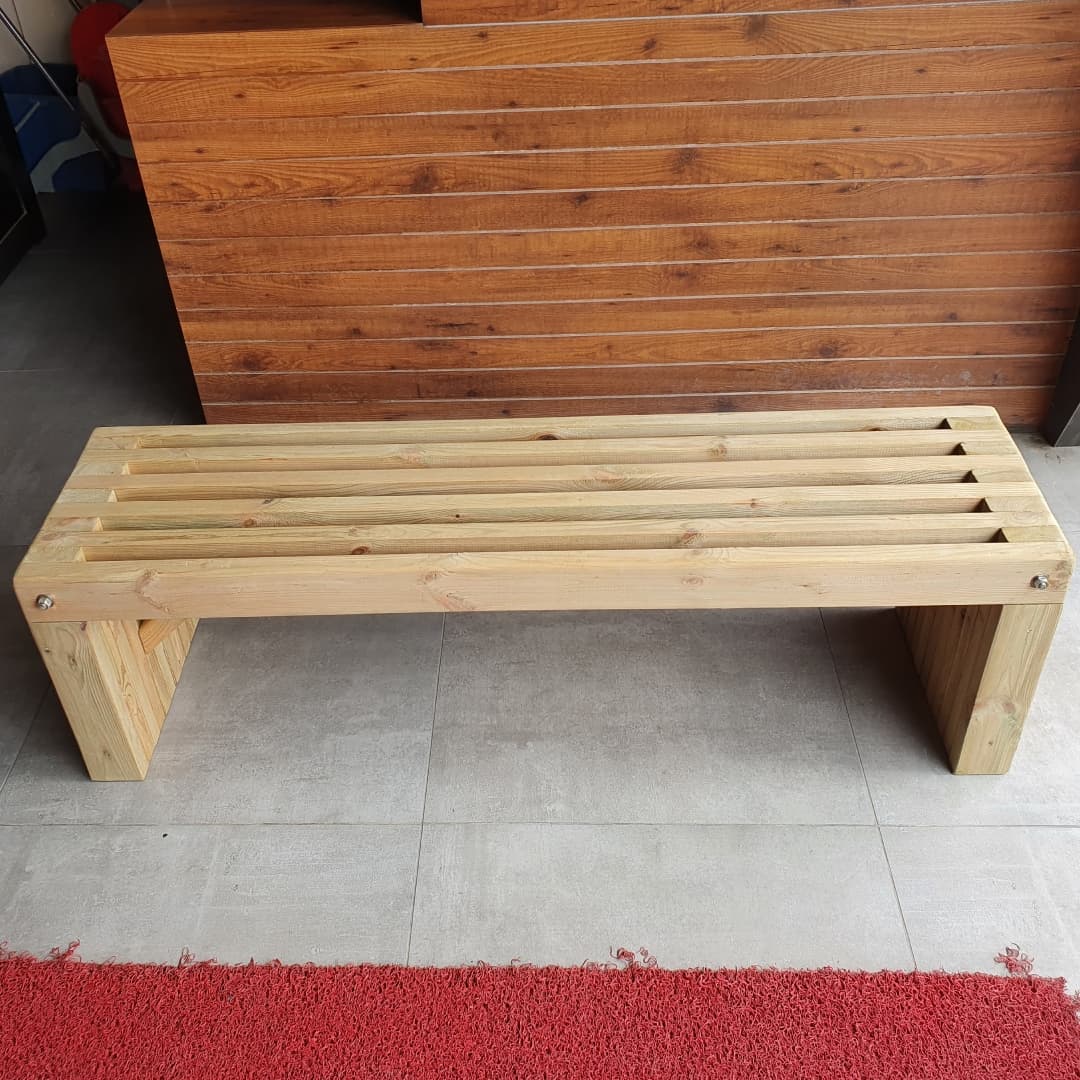 Dekoratif Ahşap Bank küçük görsel 2