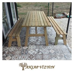 Arkalıksız 3 Parça Piknik Masası