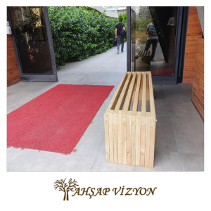 Dekoratif Ahşap Bank