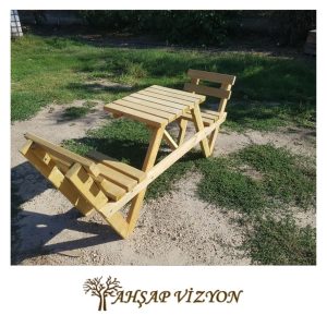 Sırt Dayamalı 2 Kişilik Dar Balkon Masası