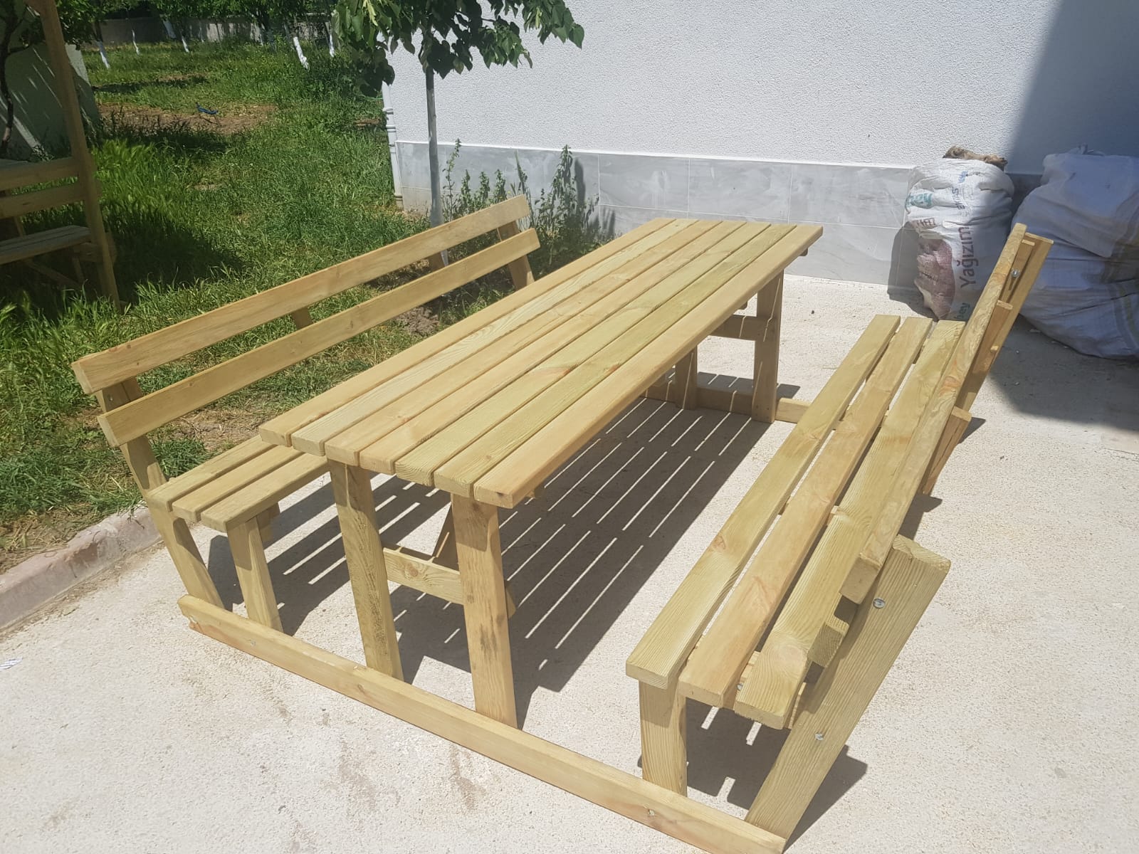 8 Kişilik Sırt Dayamalı Piknik Masası - Görsel 7