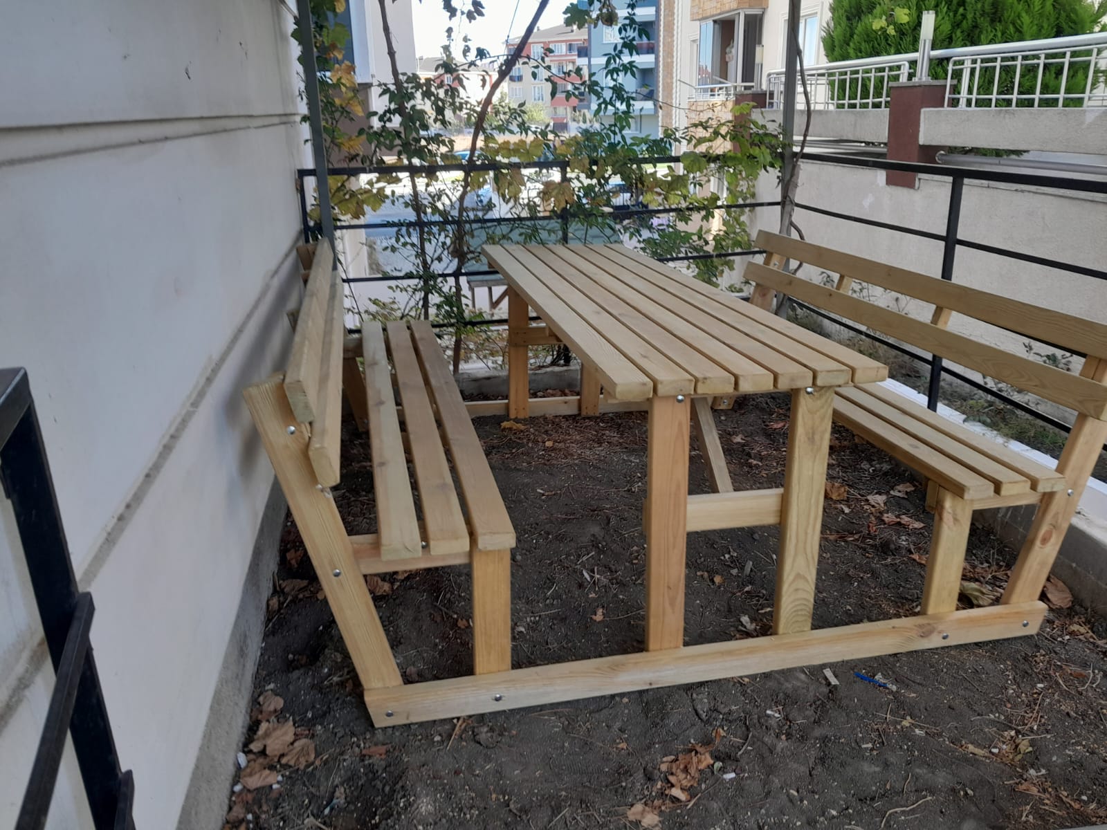 8 Kişilik Sırt Dayamalı Piknik Masası - Görsel 12