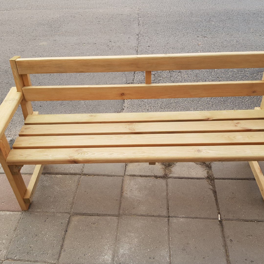 Ahşap Kolçaklı Bank - Görsel 2